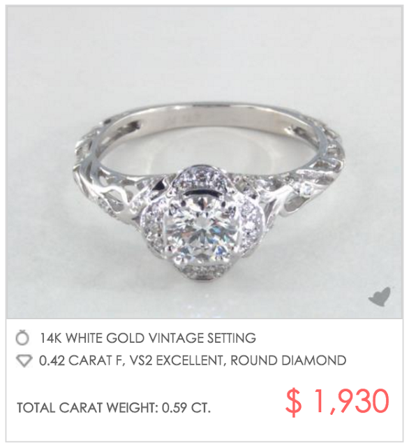 Vintage Engagement Rings Under $2000 2