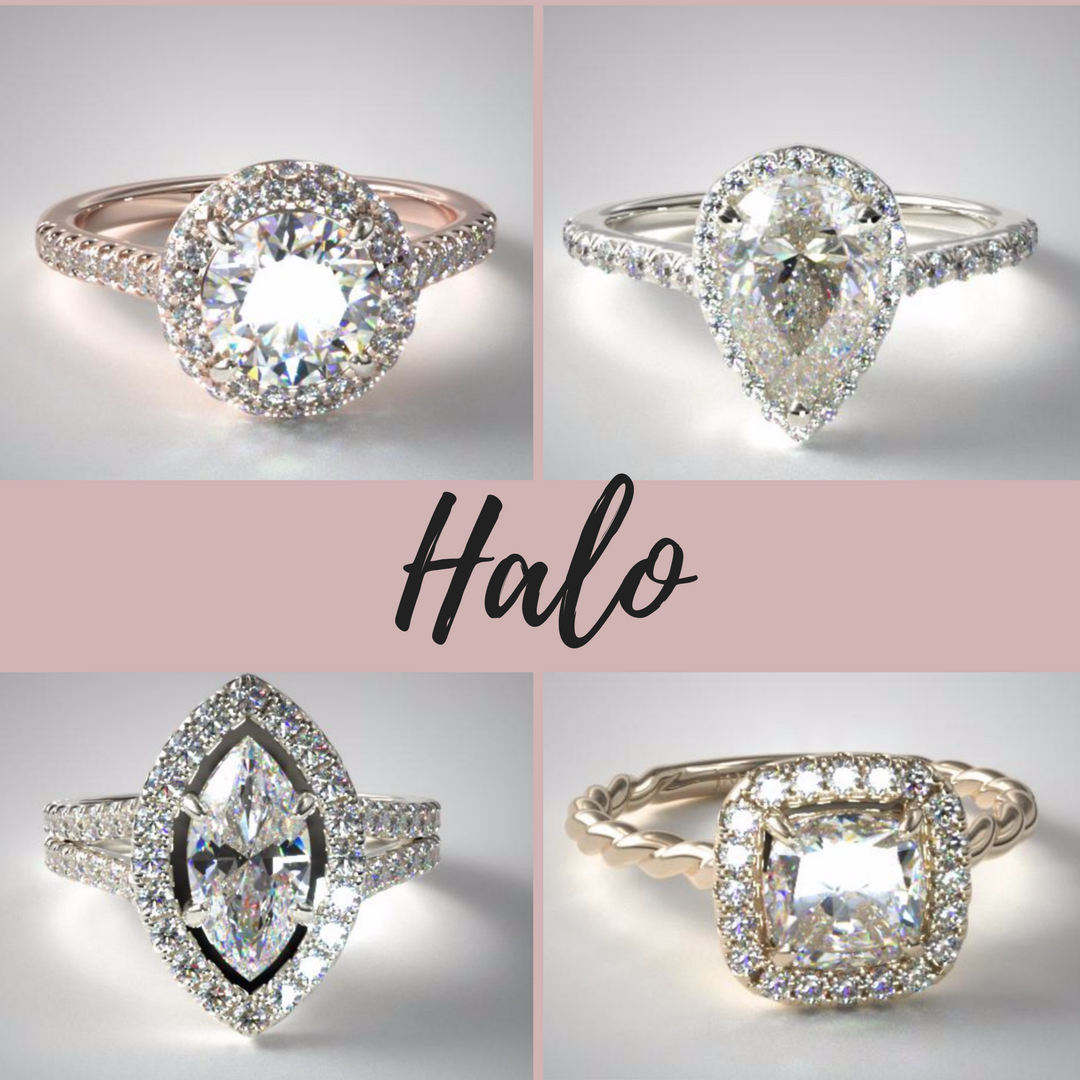 Halo Engagement Ring Settings