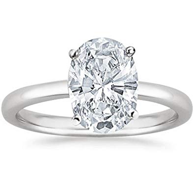 Oval solitaire engagement ring under 2000